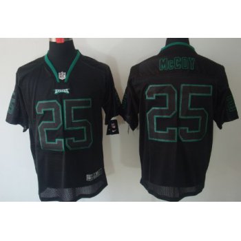 Nike Philadelphia Eagles #25 LeSean McCoy Lights Out Black Elite Jersey