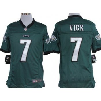 Nike Philadelphia Eagles #7 Michael Vick Dark Green Limited Jersey