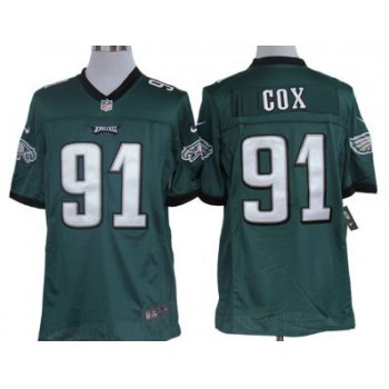 Nike Philadelphia Eagles #91 Fletcher Cox Dark Green Limited Jersey