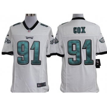 Nike Philadelphia Eagles #91 Fletcher Cox White Limited Jersey