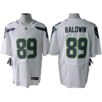 Nike Seattle Seahawks #89 Doug Baldwin White Elite Jersey