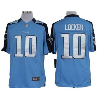 Nike Tennessee Titans #10 Jake Locker Light Blue Limited Jersey