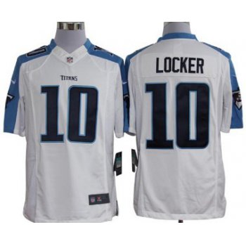 Nike Tennessee Titans #10 Jake Locker White Limited Jersey