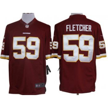 Nike Washington Redskins #59 London Fletcher Red Limited Jersey