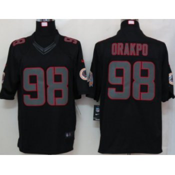 Nike Washington Redskins #98 Brian Orakpo Black Impact Limited Jersey