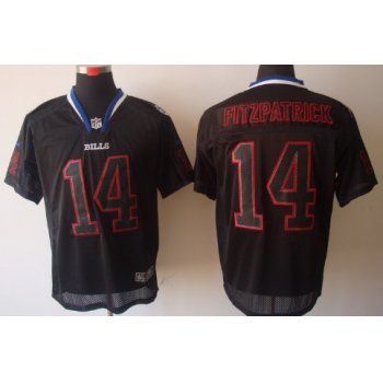 Nike Buffalo Bills #14 Ryan Fitzpatrick Lights Out Black Elite Jersey