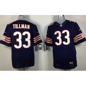 Nike Chicago Bears #33 Charles Tillman Blue Elite Jersey