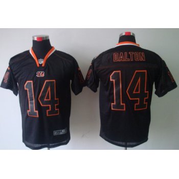 Nike Cincinnati Bengals #14 Andy Dalton Lights Out Black Elite Jersey