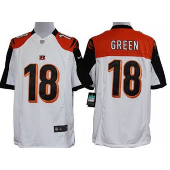 Nike Cincinnati Bengals #18 A.J. Green White Limited Jersey