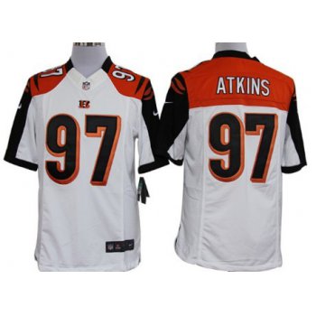 Nike Cincinnati Bengals #97 Geno Atkins White Limited Jersey