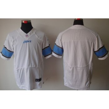 Nike Detroit Lions Blank White Elite Jersey