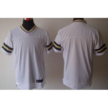 Nike Green Bay Packers Blank White Elite Jersey