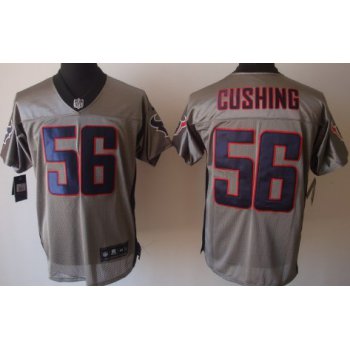 Nike Houston Texans #56 Brian Cushing Gray Shadow Elite Jersey