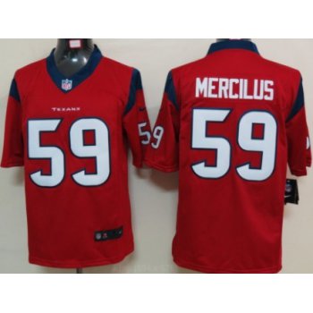 Nike Houston Texans #59 Whitney Mercilus Red Limited Jersey