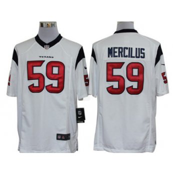 Nike Houston Texans #59 Whitney Mercilus White Limited Jersey