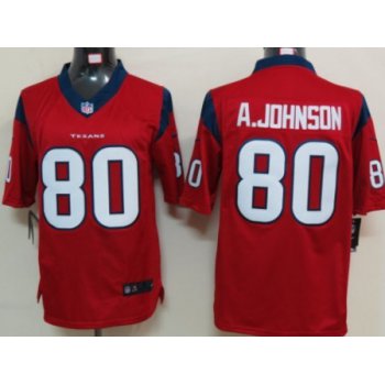 Nike Houston Texans #80 Andre Johnson Red Limited Jersey