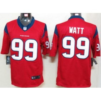 Nike Houston Texans #99 J.J. Watt Red Limited Jersey