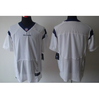 Nike Houston Texans Blank White Elite Jersey