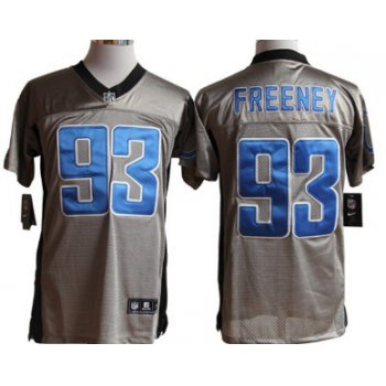 Nike Indianapolis Colts #93 Dwight Freeney Gray Shadow Elite Jersey