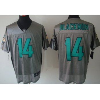 Nike Jacksonville Jaguars #14 Justin Blackmon Gray Shadow Elite Jersey