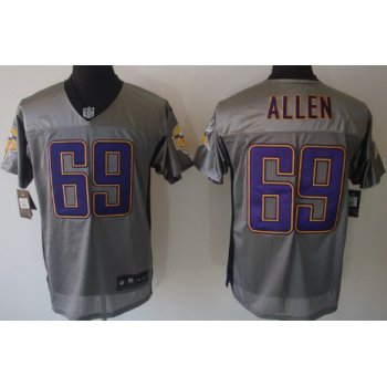 Nike Minnesota Vikings #69 Jared Allen Gray Shadow Elite Jersey