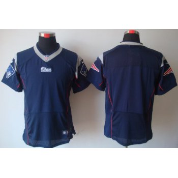 Nike New England Patriots Blank Blue Elite Jersey