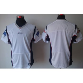 Nike New England Patriots Blank White Elite Jersey