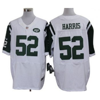 Nike New York Jets #52 David Harris White Elite Jersey