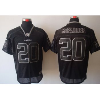 Nike Oakland Raiders #20 Darren McFadden Lights Out Black Elite Jersey