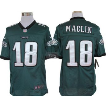 Nike Philadelphia Eagles #18 Jeremy Maclin Dark Green Limited Jersey