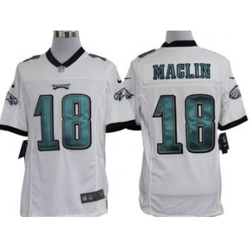 Nike Philadelphia Eagles #18 Jeremy Maclin White Limited Jersey