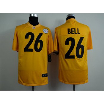 Nike Pittsburgh Steelers #26 LeVeon Bell Yellow Game Jersey