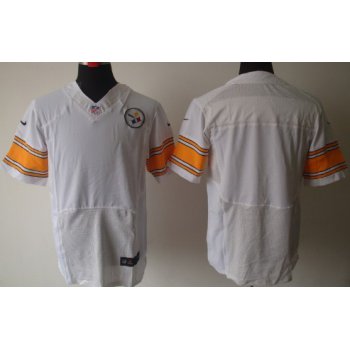 Nike Pittsburgh Steelers Blank White Elite Jersey