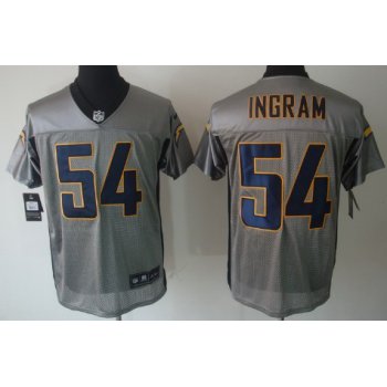 Nike San Diego Chargers #54 Melvin Ingram Gray Shadow Elite Jersey