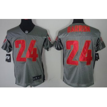 Nike Tampa Bay Buccaneers #24 Mark Barron Gray Shadow Elite Jersey