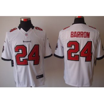 Nike Tampa Bay Buccaneers #24 Mark Barron White Limited Jersey