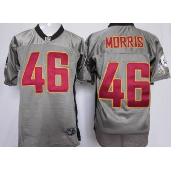 Nike Washington Redskins #46 Alfred Morris Gray Shadow Elite Jersey