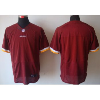 Nike Washington Redskins Blank Red Elite Jersey