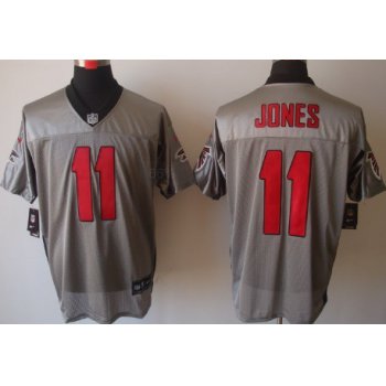 Nike Atlanta Falcons #11 Julio Jones Gray Shadow Elite Jersey