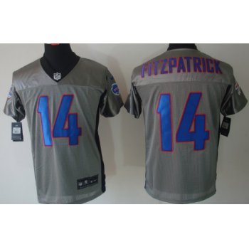 Nike Buffalo Bills #14 Ryan Fitzpatrick Gray Shadow Elite Jersey