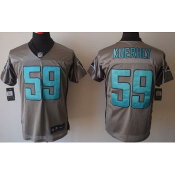 Nike Carolina Panthers #59 Luke Kuechly Gray Shadow Elite Jersey