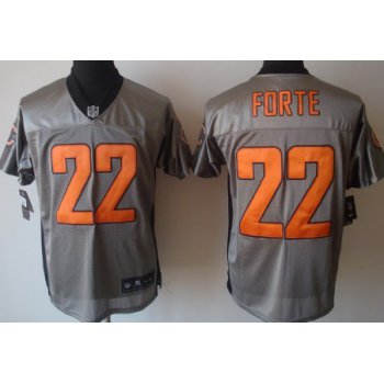 Nike Chicago Bears #22 Matt Forte Gray Shadow Elite Jersey