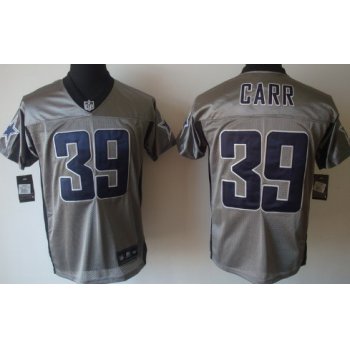 Nike Dallas Cowboys #39 Brandon Carr Gray Shadow Elite Jersey