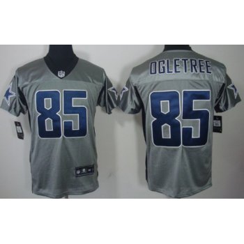 Nike Dallas Cowboys #85 Kevin Ogletree Gray Shadow Elite Jersey