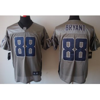 Nike Dallas Cowboys #88 Dez Bryant Gray Shadow Elite Jersey