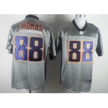 Nike Denver Broncos #88 Demaryius Thomas Gray Shadow Elite Jersey