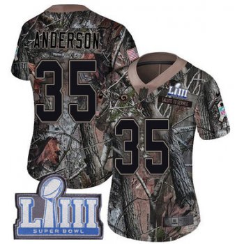 #35 Limited C.J. Anderson Camo Nike NFL Women's Jersey Los Angeles Rams Rush Realtree Super Bowl LIII Bound