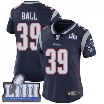 #39 Limited Montee Ball Navy Blue Nike NFL Home Women's Jersey New England Patriots Vapor Untouchable Super Bowl LIII Bound