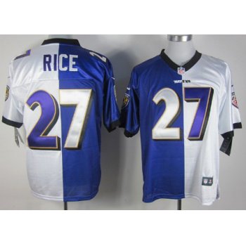 Nike Baltimore Ravens #27 Ray Rice Purple/White Two Tone Elite Jersey