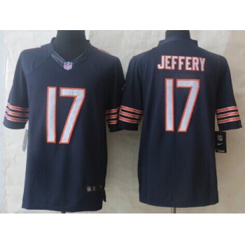 Nike Chicago Bears #17 Alshon Jeffery Blue Limited Jersey